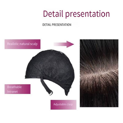 Bob Black Synthetic Wigs Straight Cosplay Short Daily Natural Looking Hair Wig with Bangs Heat Resistant Fiber for Women Afro